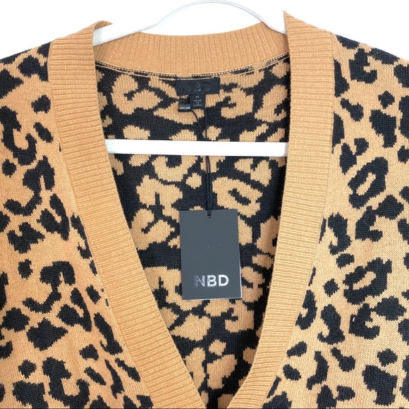 ♦️SOLD♦️NWT NBD Kendra Sweater in Leopard - Picture 7 of 8